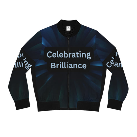 CELEBRATING BRILLIANCE Women's Bomber Jacket (SMALL-2XL) (for groups or events)