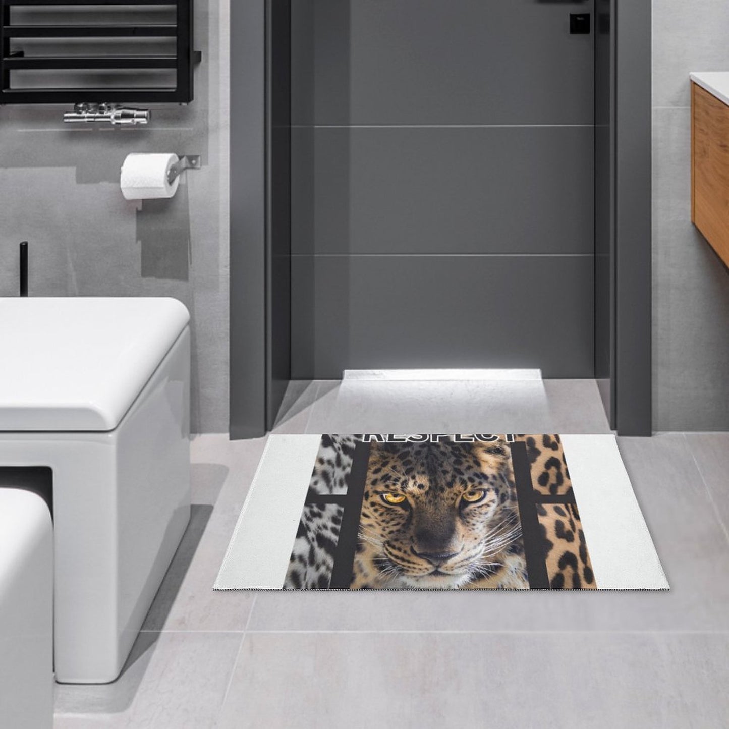 Crystal Velvet Bedroom Floor Mat