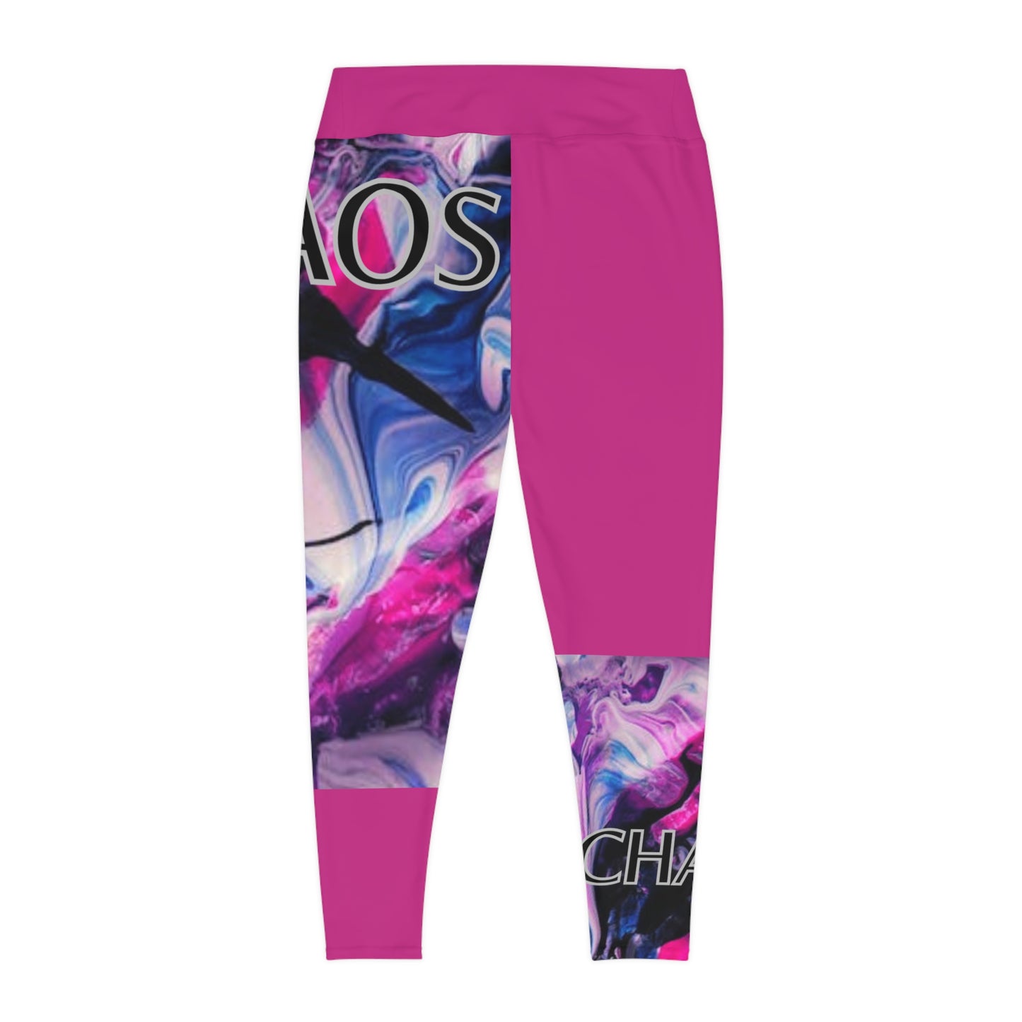 CHAOS Plus Size Leggings (pink)-*2XL-6XL