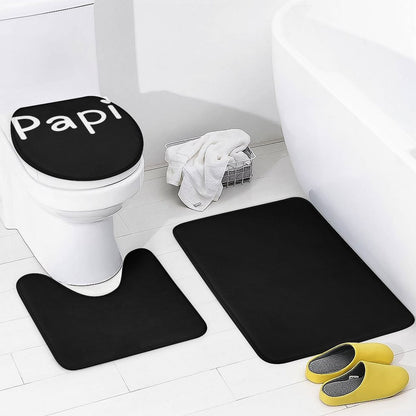 Shower Curtain Set with 3 Rugs