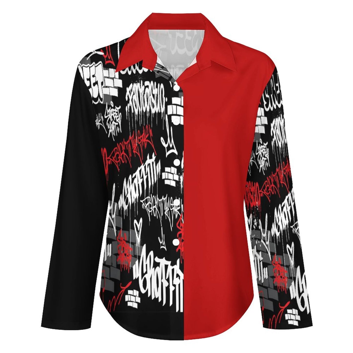 Women's Irregular Shirt B648 (All-Over Printing)