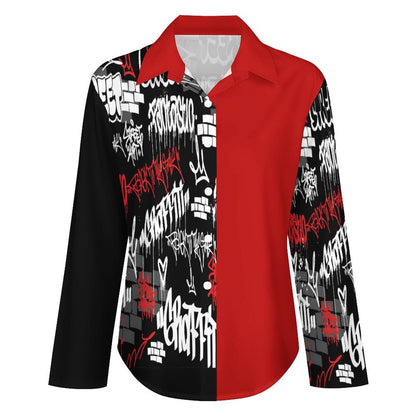 Women's Irregular Shirt B648 (All-Over Printing)