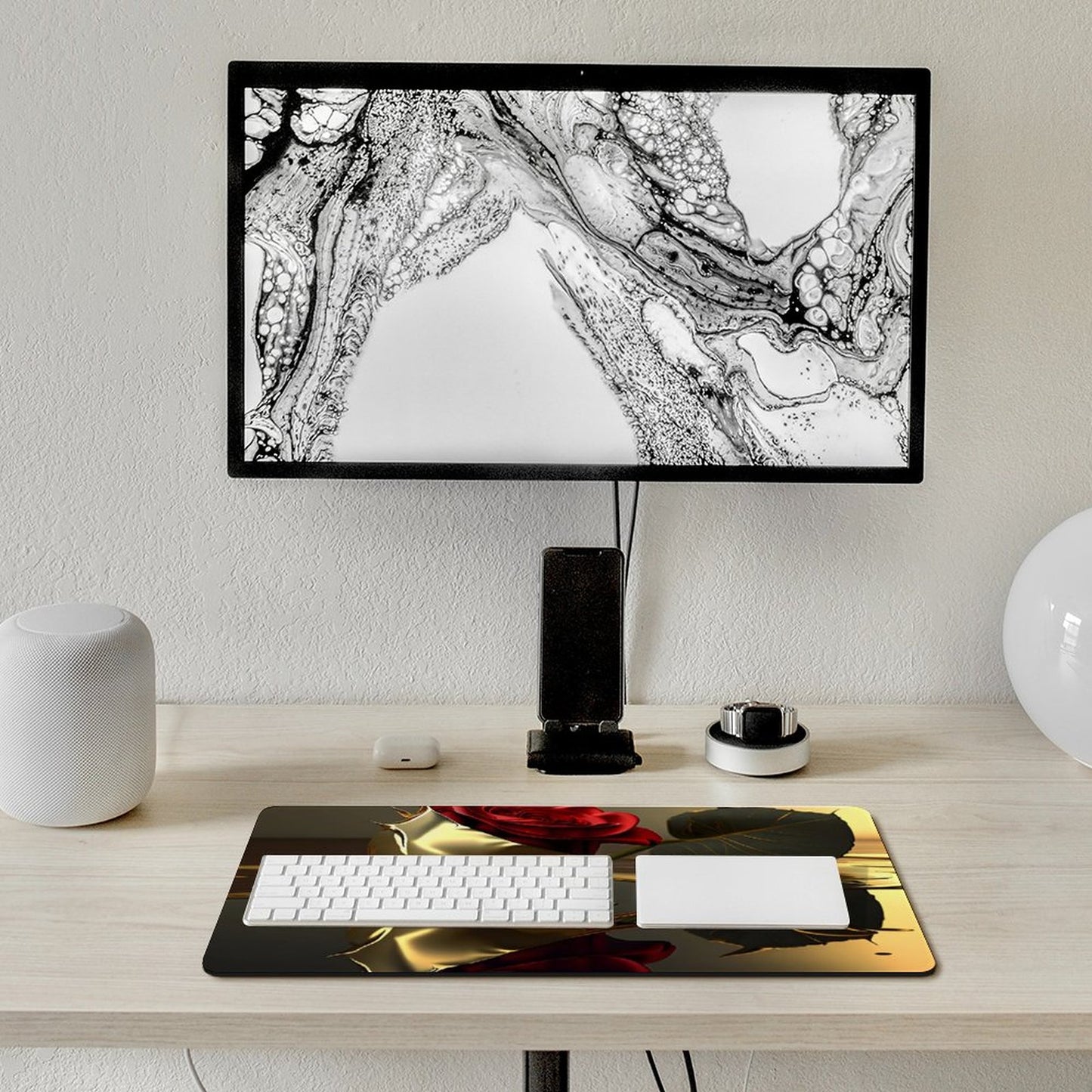 Large Desk Pad Protector with Stitched Edges-12x24 in/ 30x60cm