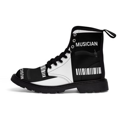 MUSICIAN'S PIANO 2-Tone Women's Canvas Boots