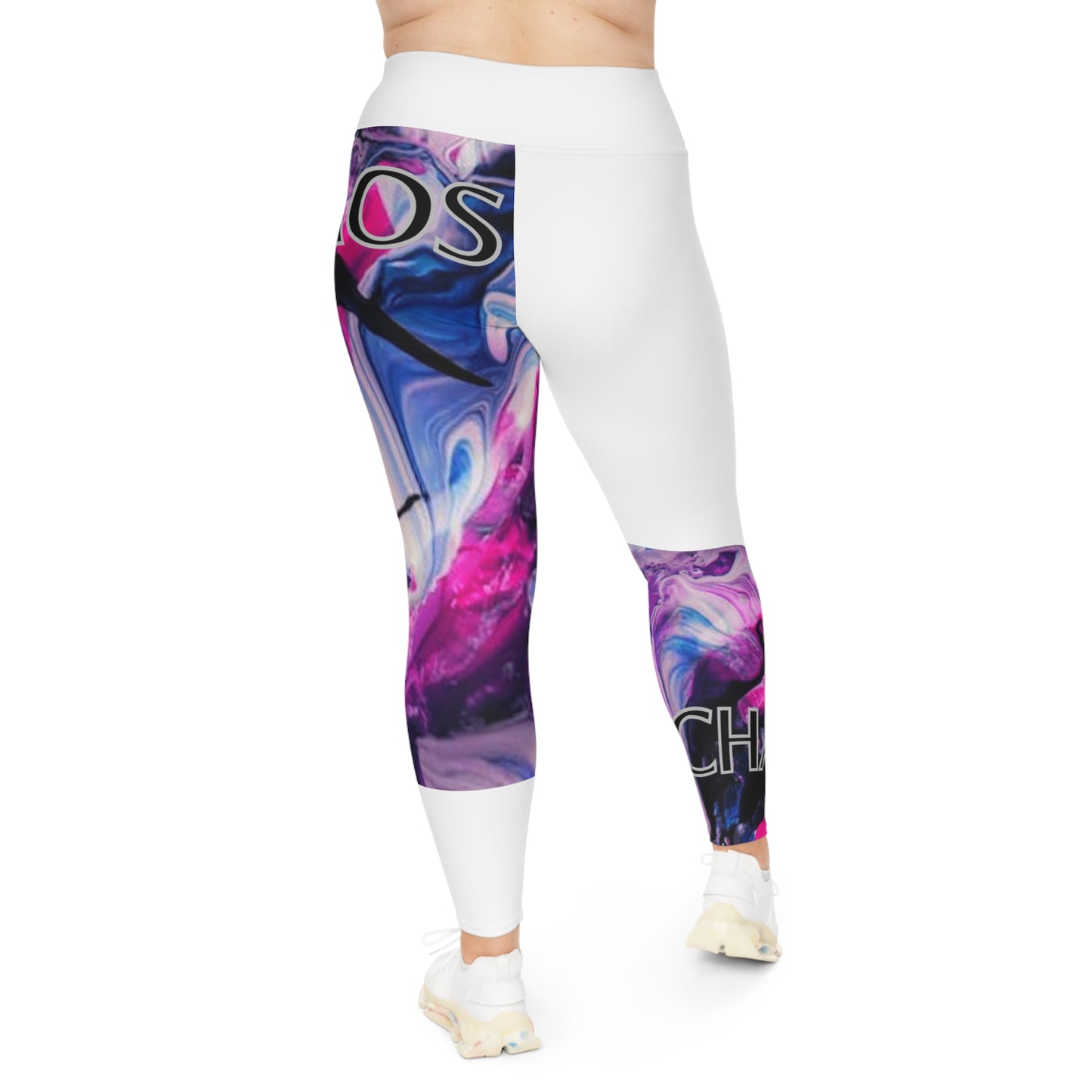 CHAOS Plus Size Leggings (white)-2XL-6XL