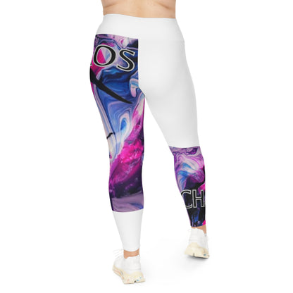 CHAOS Plus Size Leggings (white)-2XL-6XL