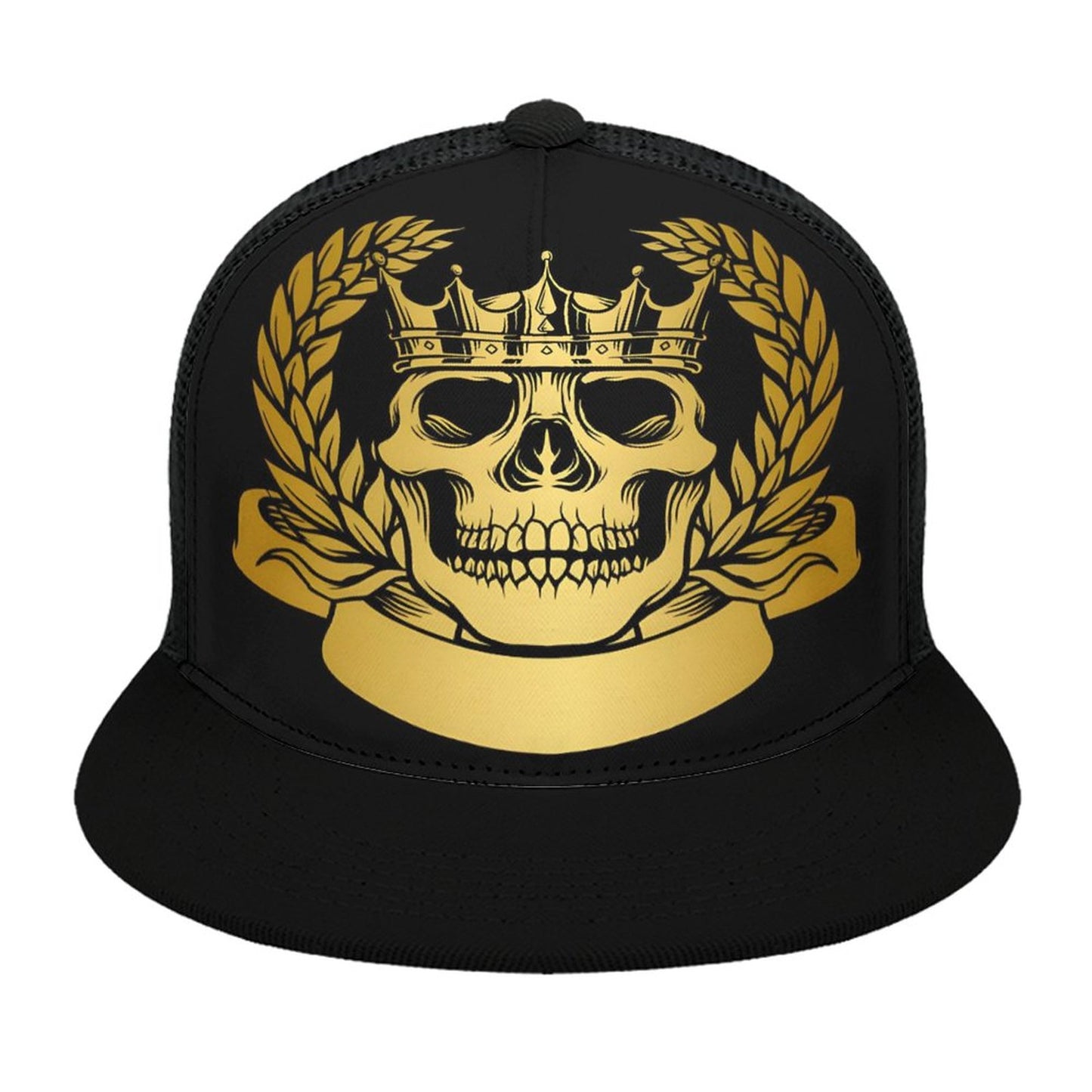 Flat Brim Trucker Hat with Fashion Frontier