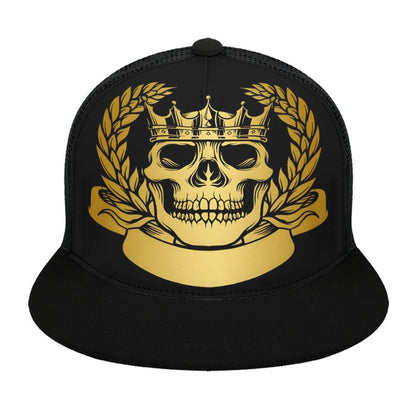 Flat Brim Trucker Hat with Fashion Frontier