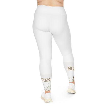 MUSICIAN In Gold Plus Size Leggings-2X-6XL