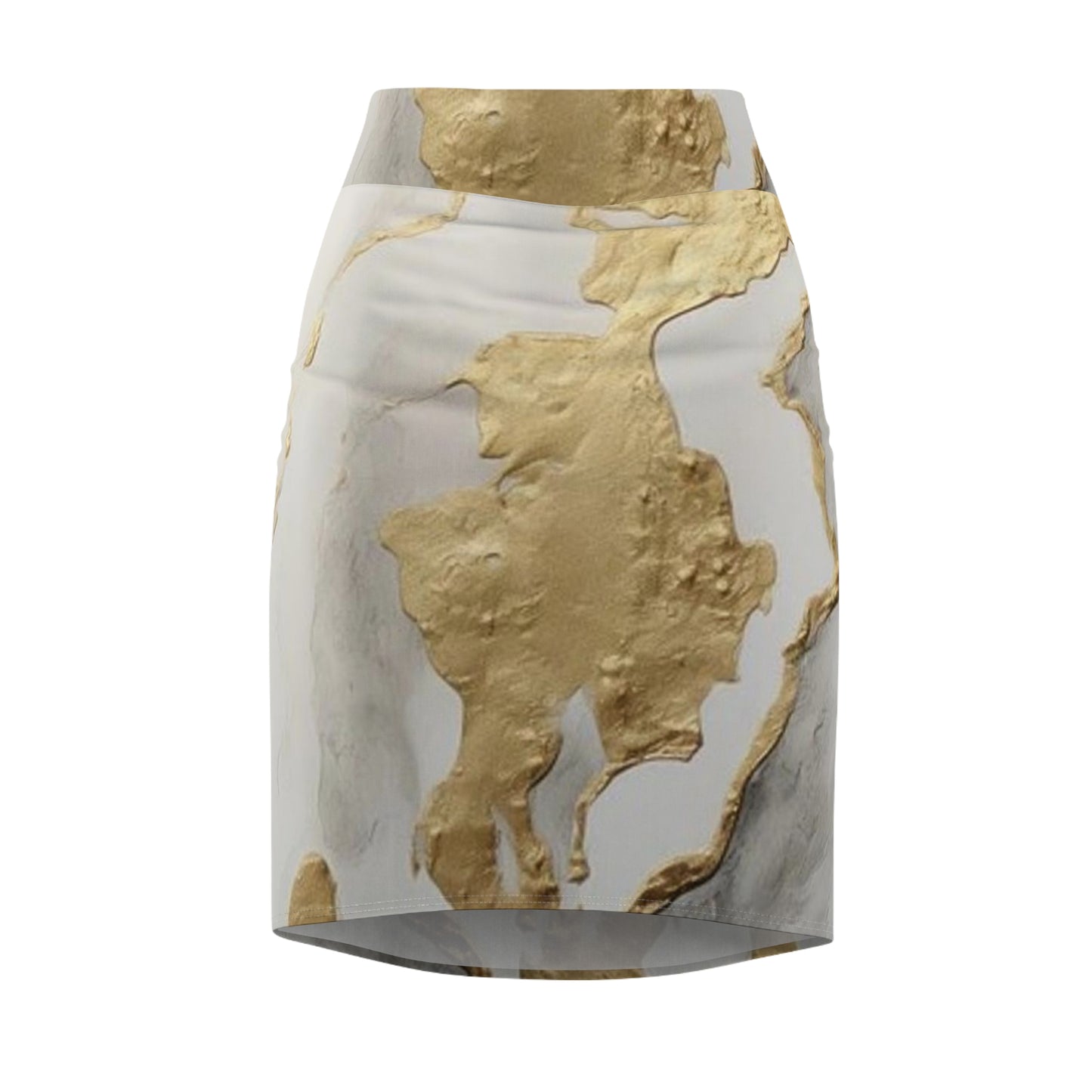 GOLD FOIL 3D Women's Mini Skirt