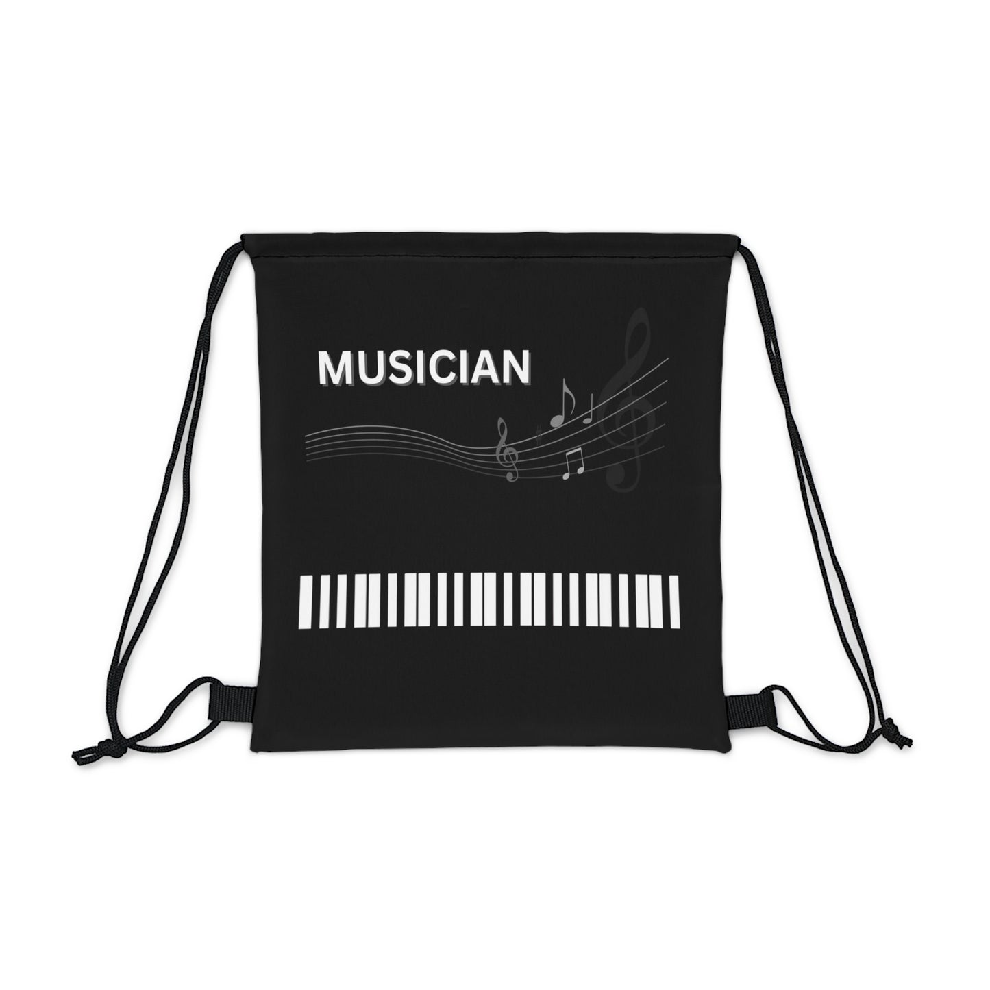 MUSICIAN'S PIANO Outdoor Drawstring Bag