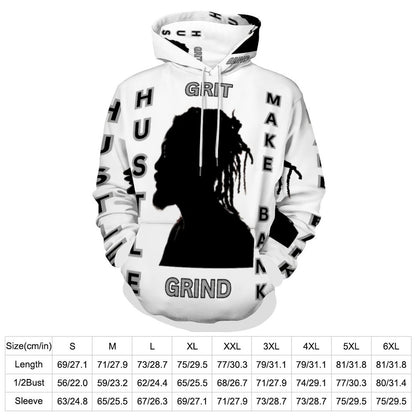 230gsm Men's Cool Hoodie with Double-layer Cap (All-Over Printing)