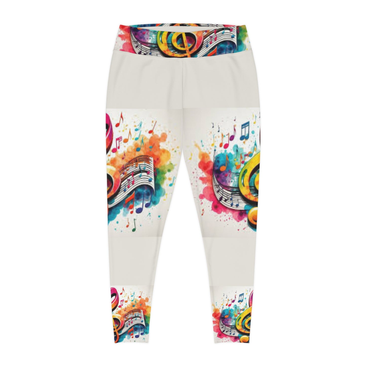 MUSIC GRAFFITI PLUS SIZE Leggings-2XL-6XL