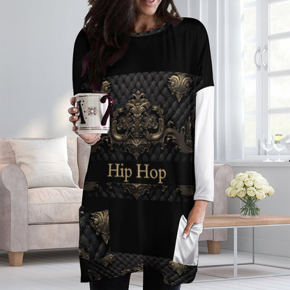 180gsm Custom Long Sleeve T-Shirts with Pocket A072 (All-over Printing)
