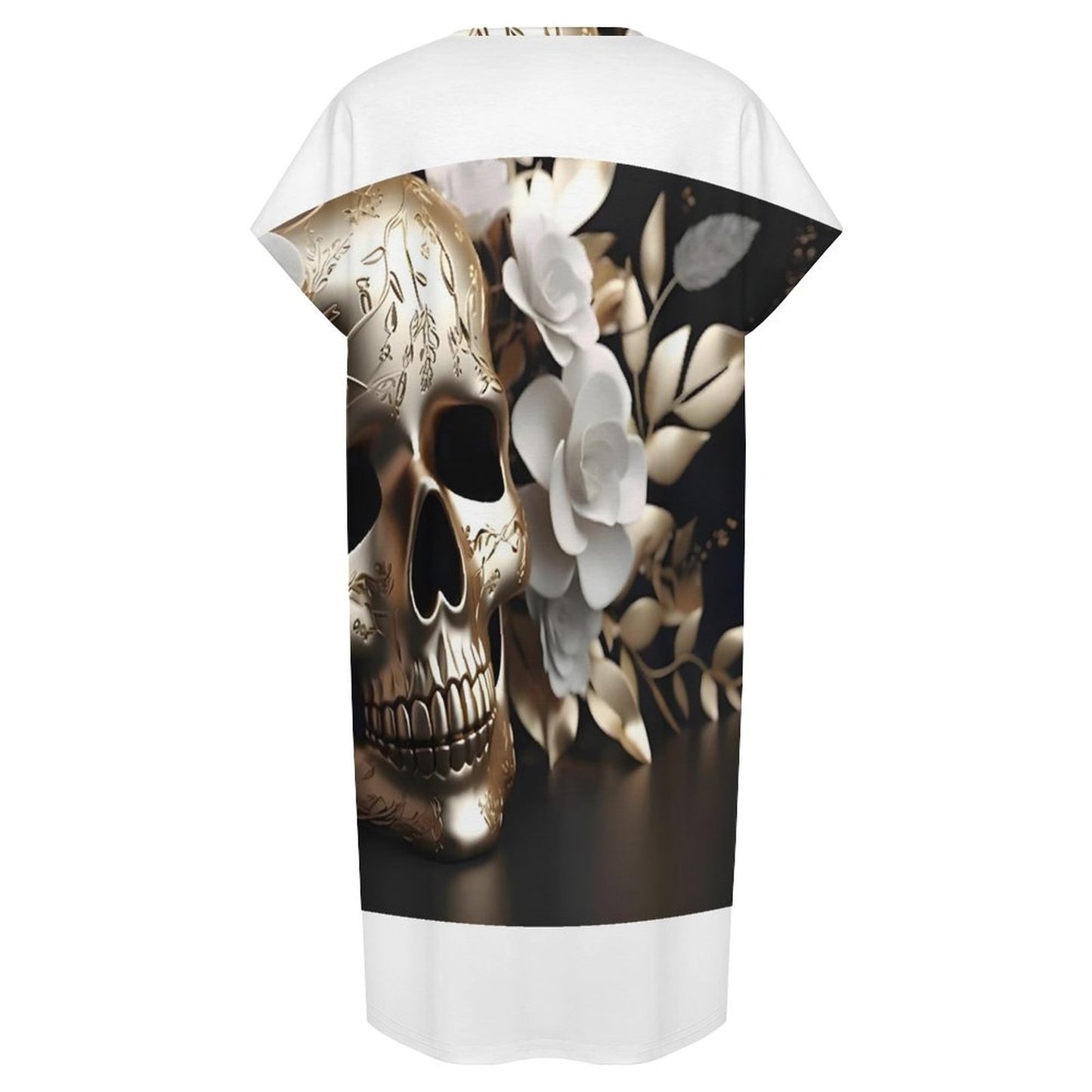 200gsm Women's Casual V Neck Dress(All-Over Printing)