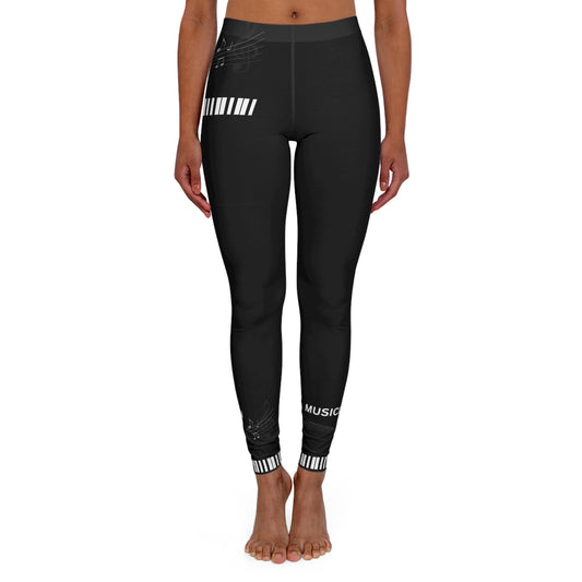 MUSICIAN'S PIANO Women's Casual Spandex Leggings-XS-2XL