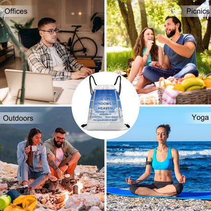 Custom Drawstring Bags with Waffle Cloth Designs