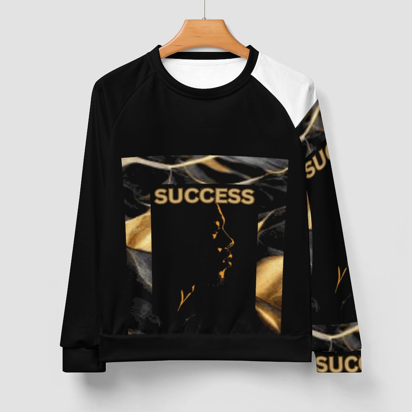 280gsm Men's Crewneck Sweatshirt Raglan A27H (All-Over Printing)