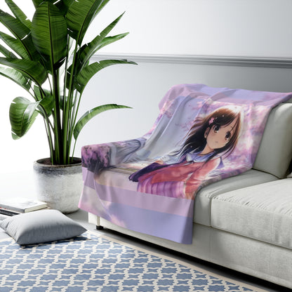 SCHOOL GIRL Sherpa Fleece Blanket