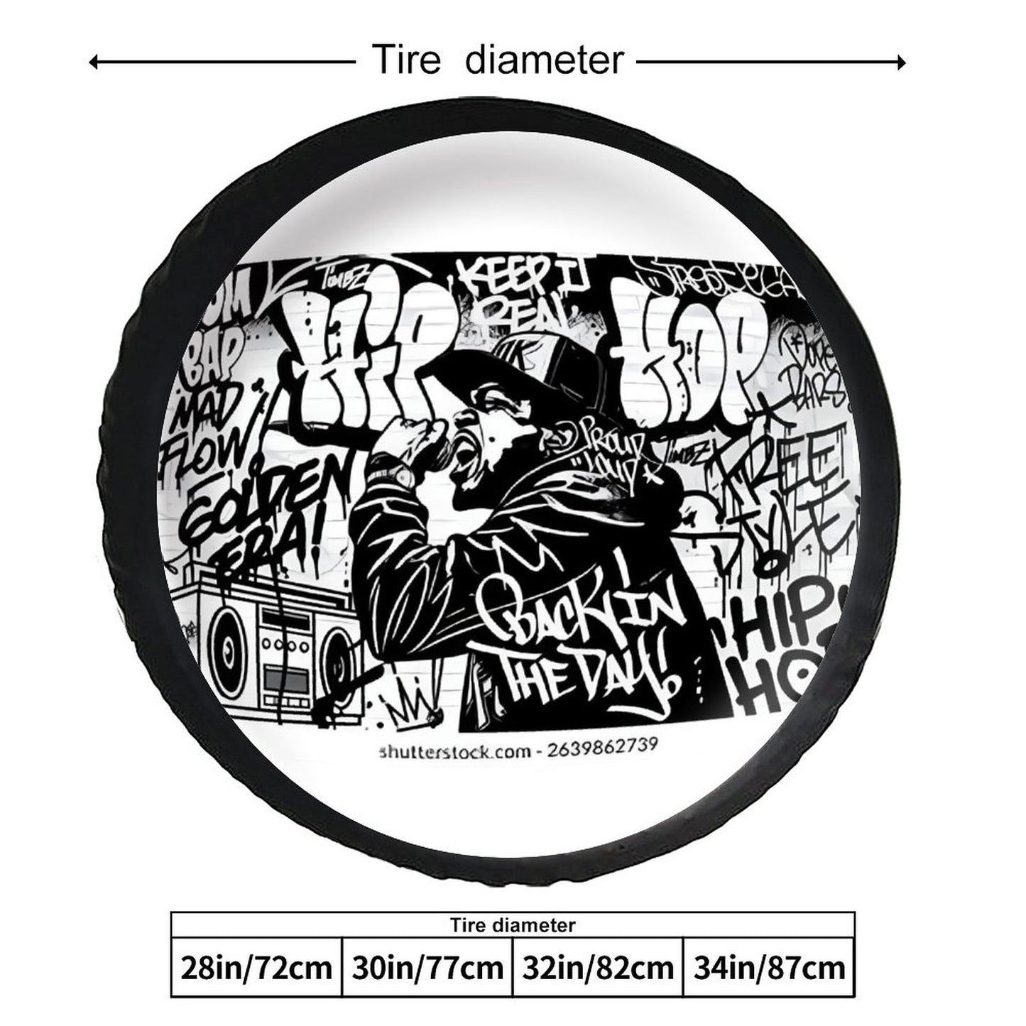 Leather Tire Cover(One-sided Printing)