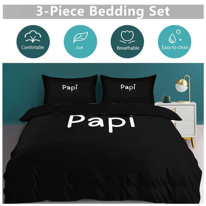 3-Piece Bedding Set-102"x90"/ 259x229cm (Dual-sided Printing)