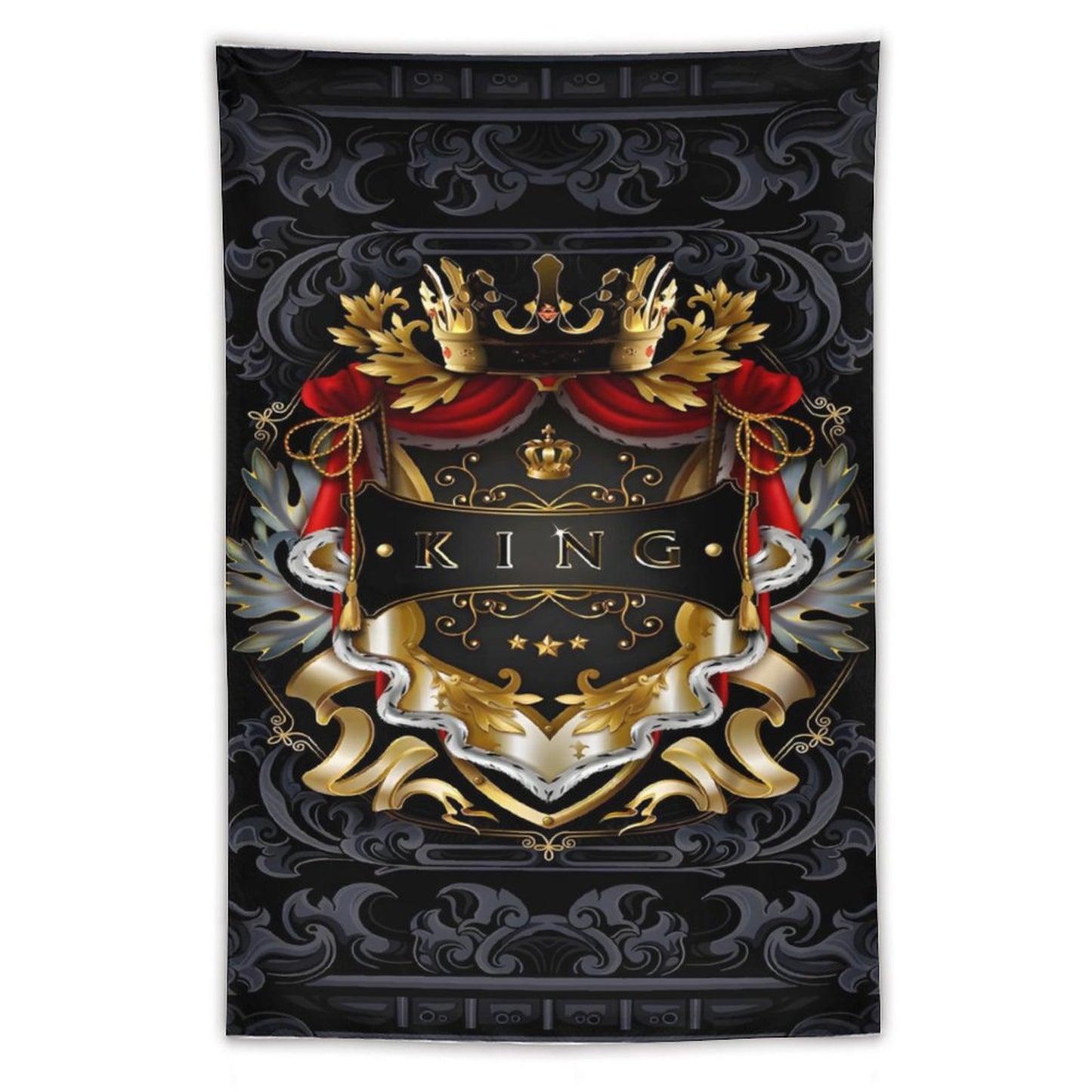 Wall Art with Vertical Tapestry