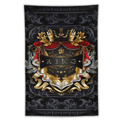 Wall Art with Vertical Tapestry
