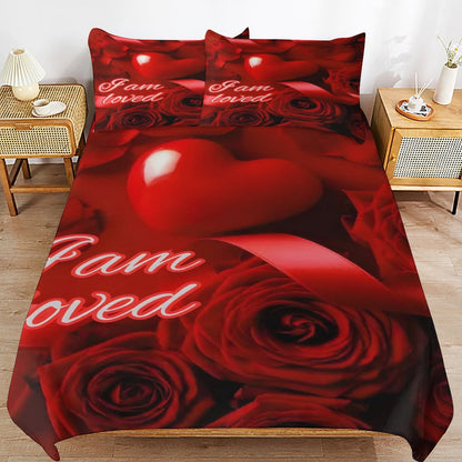 3-Piece Bedding Set-102"x90"/ 259x229cm (Dual-sided Printing)