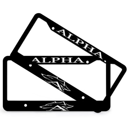 License Plate Frames with 4 Round Holes (1 Pair)