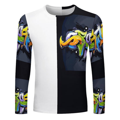 COLORFUL GRAFFITI Lightweight Long Sleeve Shirt-SMALL-5XL