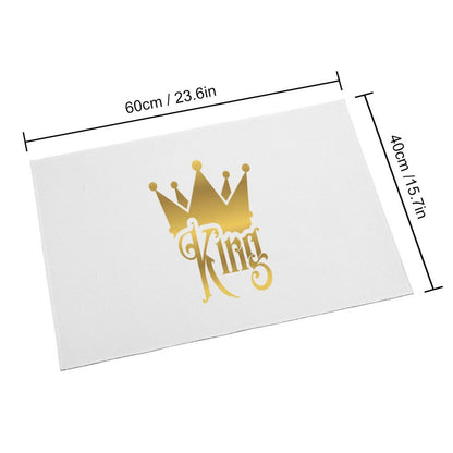 Crystal Velvet Bedroom Floor Mat