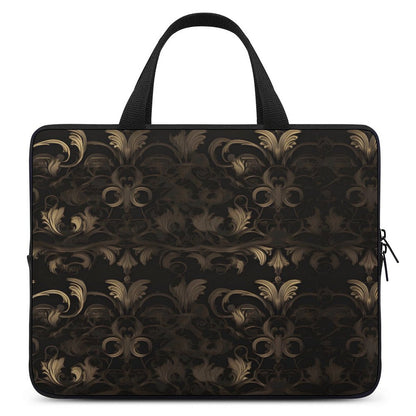 BLACK & GOLD ACCENT Laptop Case-sizes: 10"-17"
