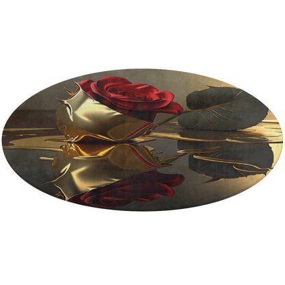 Round Coral Velvet Warm Floor Mat