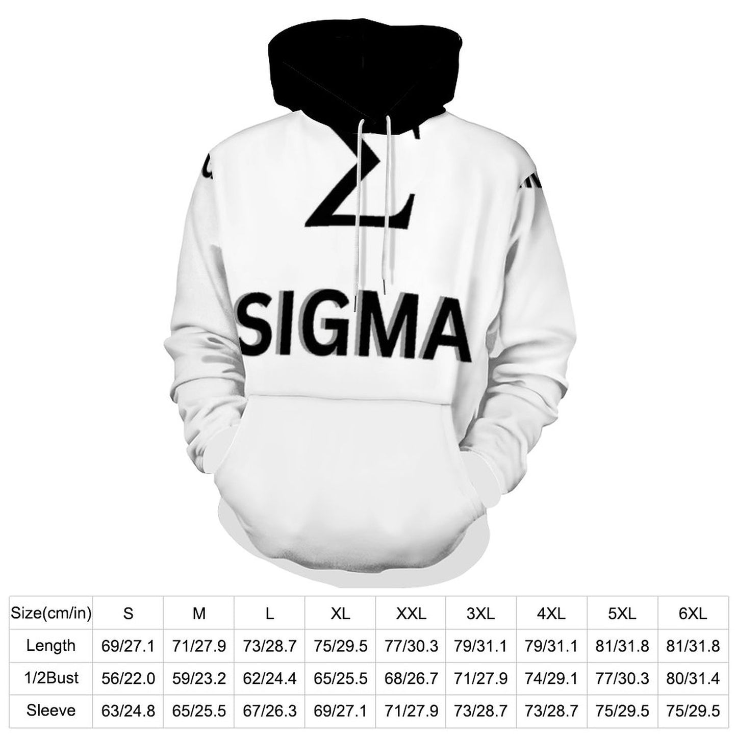 230gsm Men's Cool Hoodie with Double-layer Cap (All-Over Printing)