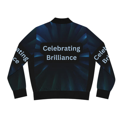 CELEBRATING BRILLIANCE Women's Bomber Jacket (SMALL-2XL) (for groups or events)