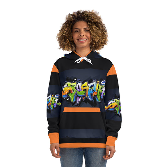 COLORFUL GRAFFITI UNISEX black/orange Fashion Hoodie