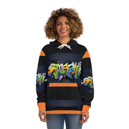 COLORFUL GRAFFITI UNISEX black/orange Fashion Hoodie
