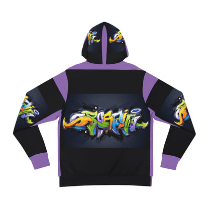 COLORFUL GRAFFITI UNISEX black/purple Fashion Hoodie