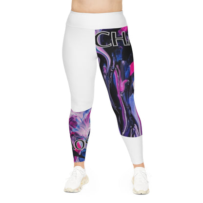 CHAOS Plus Size Leggings (white)-2XL-6XL
