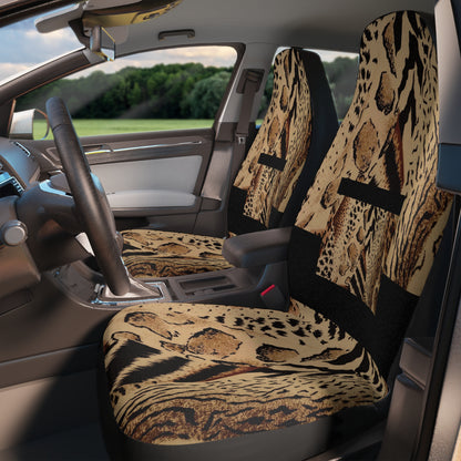 LEOPARD AND BLACK Car Seat Covers