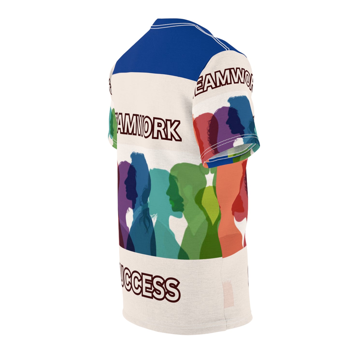 TEAMWORK SUCCESS Unisex Tee on blue (for groups or events)