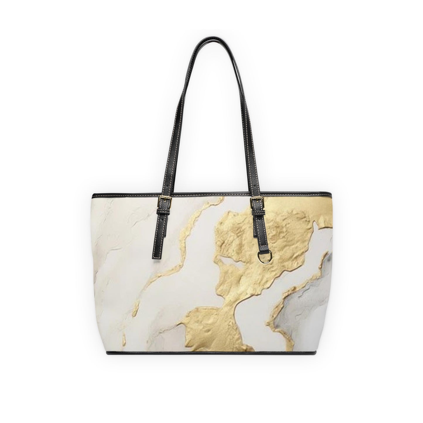 GOLD FOIL 3D Leather Shoulder Bag