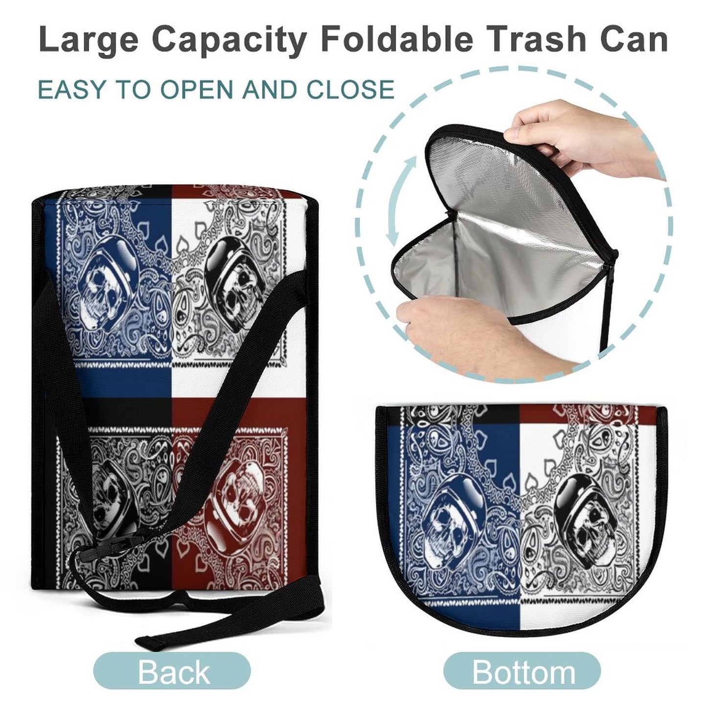 Collapsible Car Trash Bin