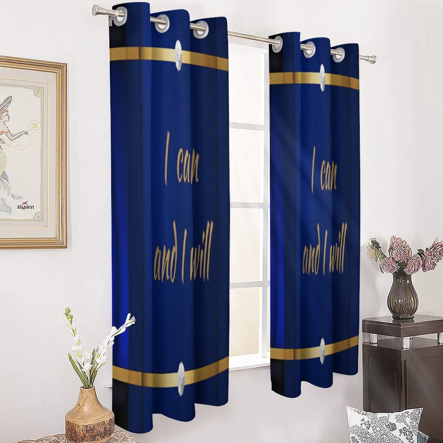 Grommet Curtain-52"x72"/ 132x183cm