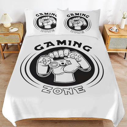 3-Piece Bedding Set-90"x90"/ 229x229cm (Dual-sided Printing)
