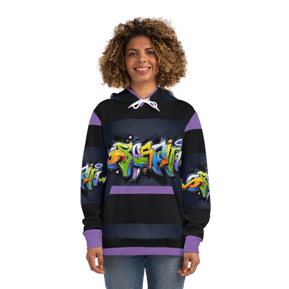 COLORFUL GRAFFITI UNISEX black/purple Fashion Hoodie