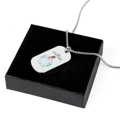 Memorial Necklace with Titanium Steel Square Pendant