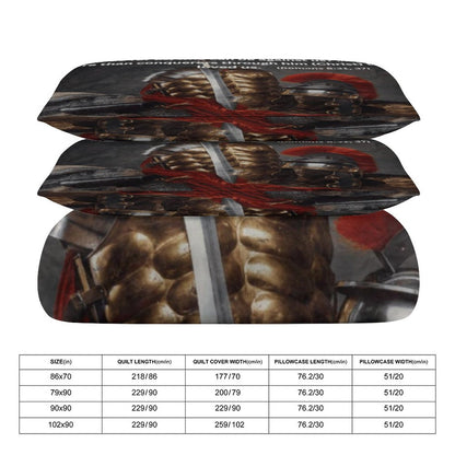 3-Piece Bedding Set-86"×70"/ 218×177cm (Dual-sideded Printing)