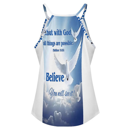 High Neck Tank Top(All-Over Printing)