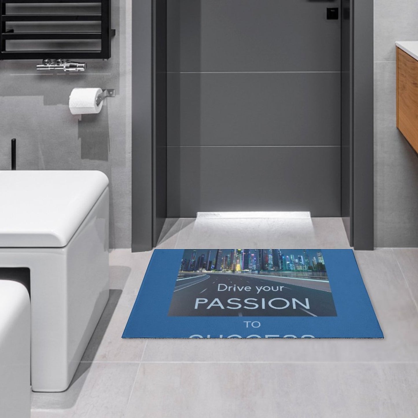 Crystal Velvet Bedroom Floor Mat